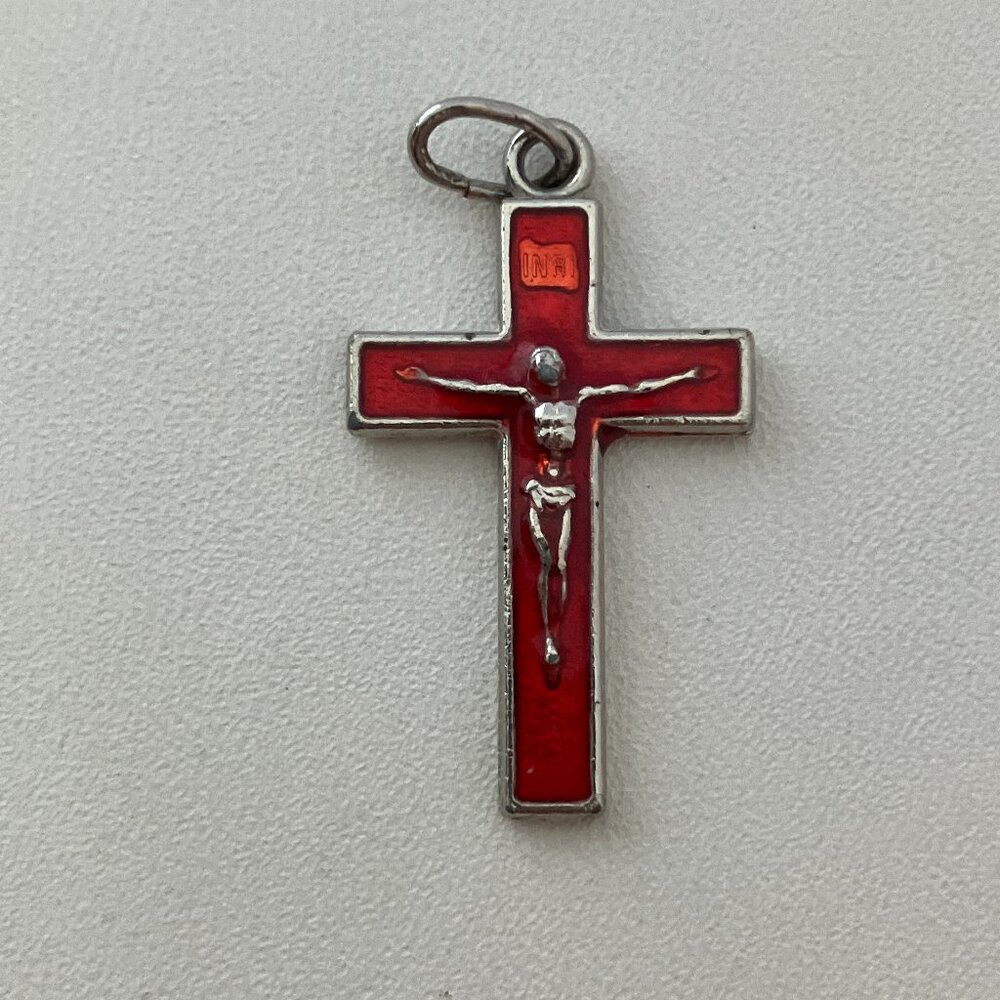 Costume red cross Pendant